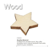 PATIKIL 15mm Wooden Stars, 300 Pack Unfinished Wood Stars Blank Wooden Cutouts Ornaments Natural Wood Pieces for Christmas Party Craft Projects PATIKIL