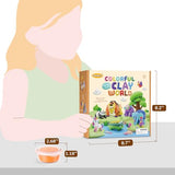 Drama Planet Air Dry Clay Kit for Kids - Comes with Instructional Guide Featuring 4 Scenes & 26 Projects Tutorials, 18 Cans of Modeling Clay, Drama Planet