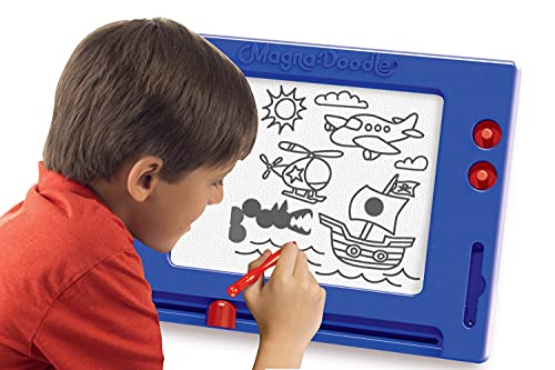 Cra-Z-Art Retro Magna Doodle Magnetic Drawing Board for kids 3 and up, Blue/White Cra-Z-Art