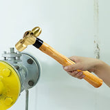 WEDO Brass Ball Peen Hammer with Woodeng Handle,Ball Pein Hammer, 1-1/2lb, 325mm, 13" WEDO