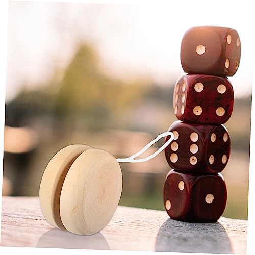 Gogogmee 10pcs Graffiti Yo-yo Trick Yoyo Beginner Yoyo Transaxle Yoyo Responsive Yoyo Rotating Yoyo Balls Wood Yoyo Balls Unfinished Wood Bearing Gogogmee