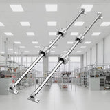 VEVOR Linear Rail Slide 2PCs 20mm x 1200mm Linear Bearing Slide Set with 4Pcs Block Bearings SC20UU+4Pcs Shaft Support Linear Shaft CNC Parts Kits VEVOR