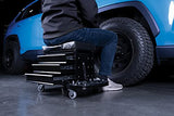Performance Tool W85025 3-Drawer Rolling Tool Chest Seat With Magnetic Side Trays Performance Tool