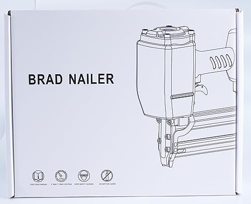 Woodpecker ST64 14 Gauge 3/4" to 2-1/2" Pneumatic Concrete T Nailer Gun with 400pcs Concrete T Nails, Air Power Heavy Duty Concrete Nail Gun Brad Since