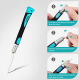 LitKiwi Model Craft Hand Saw Kit(with 14PCS Saw Blades),Modeling Knife Hacksaw Tool,DIY Mini Razor Saw Kit for Handcrafted, DIY models and Other Fine LitKiwi