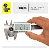 Segomo Basics 6 Inch Electronic Digital Calipers: Inch, Fractions, Millimeter Conversion | Digital Caliper Measuring Tool | Calipers Measuring Tool | Segomo Tools