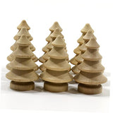 VILLCASE 20pcs Christmas Tree Figures Christmas Craft Supplies Unfinished Wood Snowman Blank peg People Nativity Decor Dinner Table Decor Unfinished VILLCASE