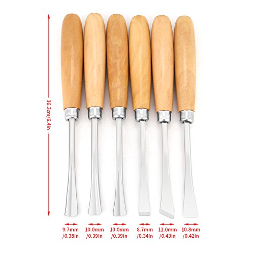 6pcs Professional Wood Carving Hand Chisels Set DIY Woodworking Sculpting Tools Carving chisel Round chisel