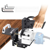 Mortising Jig and Loose Tenon Joinery System 2 in 1 Invisible Fastener Slotting Bracket Compact Router Attachment Woodworking Slotting Locator for YUCHENGTECH