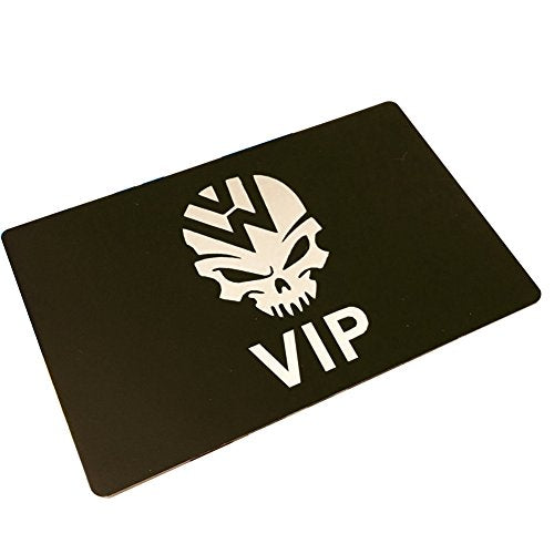 Ebamaz 100PCS Aluminum Alloy Metal Card Plate 3.4 X2.13X0.008 inch for Laser Engrave or UV Print (Black, Blank,Thin) ebamaz