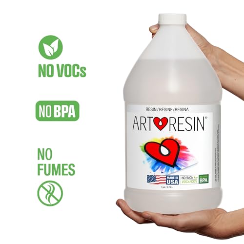 ArtResin - Epoxy Resin - Clear - Non-Toxic - 4 gal (2 gal Resin + 2 gal Hardener) (15.14L) ArtResin