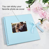GOTIDEAL 12 x 12 Inch Scrapbook Album with 10 Metallic Markers,80 Pages Craft Paper Photo Album for Wedding and Anniversary, Family DIY Photo Album GOTIDEAL