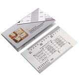 Alnicov Stainless Steel String Action Ruler Guitar Setup Gauge Luthier Measuring Tool with User Guide for Electric, Acoustic Bass Guitars Alnicov