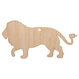 Lion Solid Unfinished Craft Wood Holiday Christmas Tree DIY Pre-Drilled Ornament Sniggle Sloth