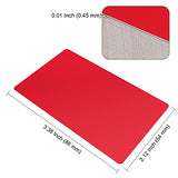 PINGEUI 100 Pcs Metal Business Cards Blanks, 0.45mm Thick Sublimation Aluminium Alloy Business Cards, Double-Side Printable Name Card for Customer, PINGEUI