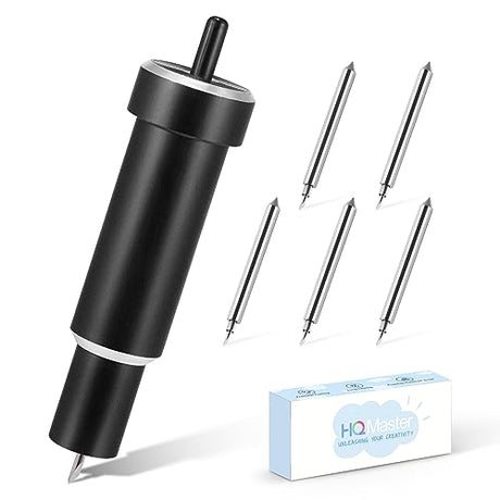 HQMaster Deep Cut Blade and Holder Compatible with Explore 3/Air 2/Air/One/Maker 3/Maker Cutting Machine Replacement Blades for Glitter Vinyl, HQMaster