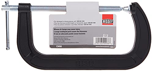 BESSEY CM80 Drop Forged, C-Clamp, 8 In.,Black Bessey