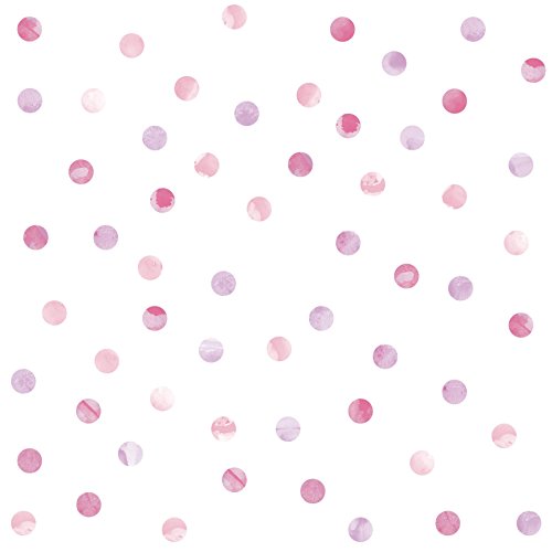 Wall Pops DWPK2466 Watercolor Dots Wall Art Kit, Pink 59 Count (Pack of 1) Wall Pops