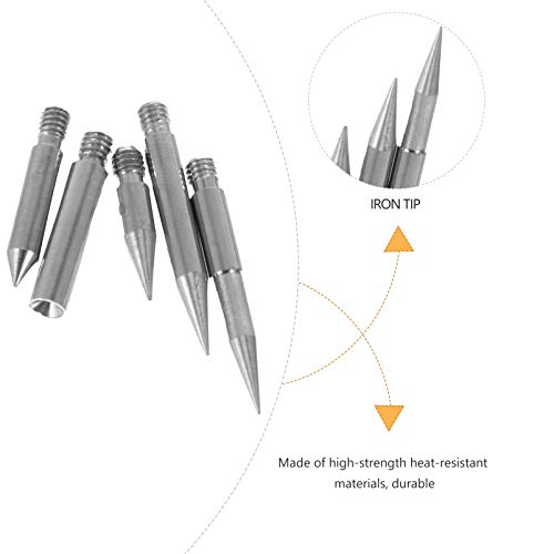 MILISTEN Woodburning Tool 1 Set Wood Burning Kit, 53 Pcs Soldering Iron Tips and Burning Stippling Tips Replacement with Box for Milisten