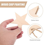 COHEALI 36pcs Horseshoe Chips Unfinished Wooden Cutouts Unfinished Wood Supplies & Materials Horse Shoes Wood Gift Label Kids Crafts Horse Wood COHEALI