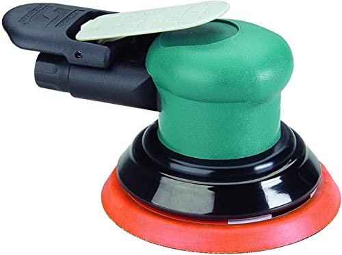 Dynabrade (59020) Dynorbital-Spirit 5" (127 mm) Diameter Random Orbital Sander, Non-Vacuum | 3/16" (5 mm) Diameter Orbit | 12000 RPM Pneumatic Motor - WoodArtSupply