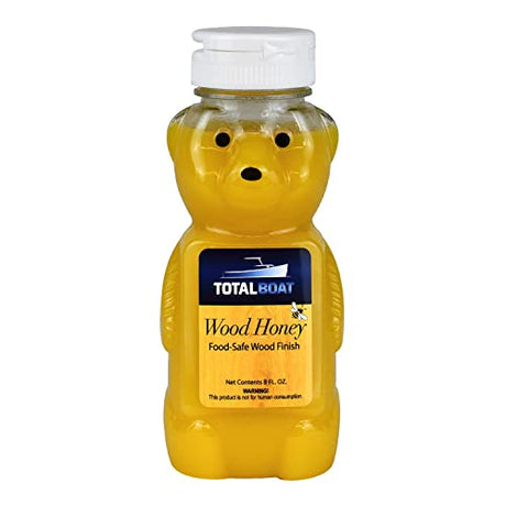 TotalBoat Wood Honey Food Safe Wood Finish - Wood Oil for Cutting Boards & Butcher Blocks (8 oz) TotalBoat