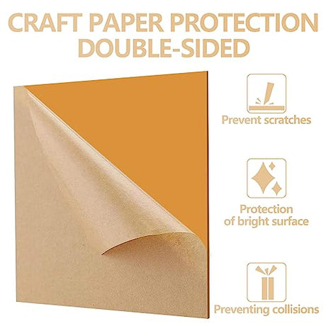 Frddiud 10 Pcs Colored Acrylic Sheets, 8 x 8 x 1/8 Inch Laser Cutting Acrylic Sheets, Cast Acrylic Sheets for DIY Projects, Crafts Art Display, Signs Frddiud