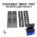 Stackable Laser Engraver Feet - Raise Your Laser Master 2 Using Popular Children's Stackable Bricks - Perfect for Rotary Accessories, Raised Cutting King Gubby