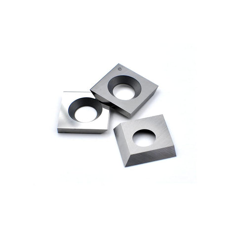 CDBP 14.3mm Square Carbide Inserts Cutters Knives with 2 Cutting Edge 14.3×14.3×2.0mm-50° for King Canada/Rikon/Cutech/Craftex/Magnum/WEN Spiral CDBP