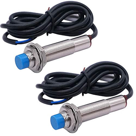 Taiss 2PCS M12 4mm Sensing DC 5V NPN NO（Normally Open） 3D Printer LJ12A3-4-Z/BX-5V Cylinder inductive Proximity Sensor Switch Work Voltage 5VDC Taiss
