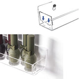 Justsoso 6Pcs/Set Acrylic Nail Polish Rack Wall Mounted,Lipstick Essential Oil Bottle Holder Organizer,Nail Paint Display Stand Shelf For Storage Justsoso