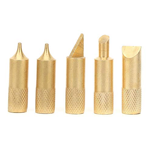 Wood Burning Kit, 7PCS Electric Micro Pyrography Pen Engraving Pen Mini Diy Engraving Tool Kit for Wood Soldering Pyrograph Tool Set(US) Wandisy