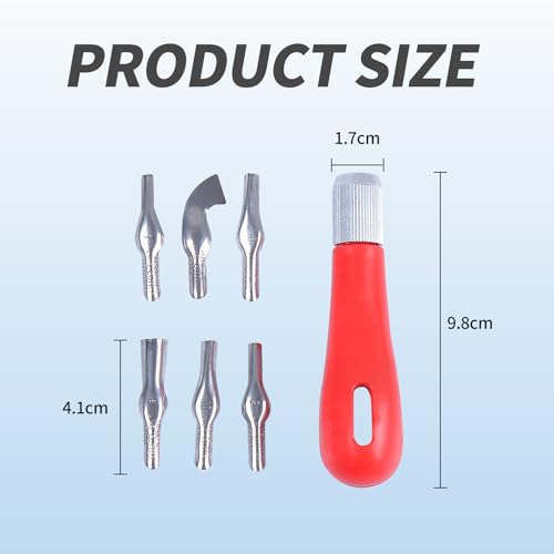 Stamp Making Kit for Adults Stamp Carving Tool Set Wood Carving Kit Carving Tool with 6 Blades Rubber Stamp Making Tools for Printmaking and DIY BRBASAP