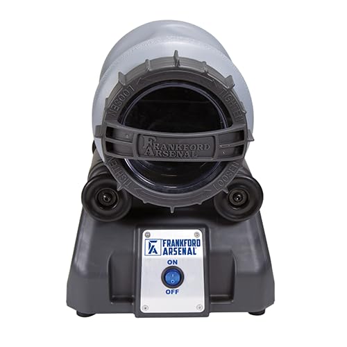 Frankford Arsenal Platinum Series Rotary Tumbler Lite with Clear Viewing Window and Leakproof Seal for Cleaning and Polishing During Reloading Frankford Arsenal