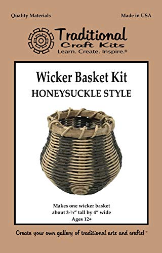 Traditional Craft Kits Wicker Basket Kit - Honeysuckle Design Traditional Craft Kits