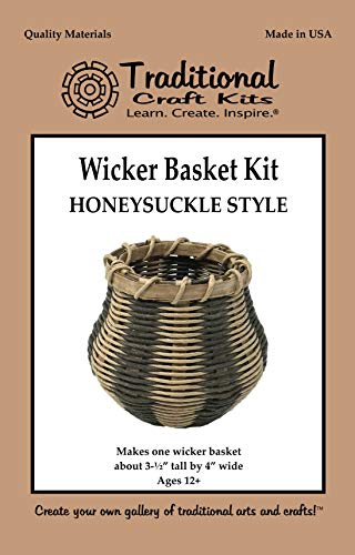 Traditional Craft Kits Wicker Basket Kit - Honeysuckle Design - WoodArtSupply