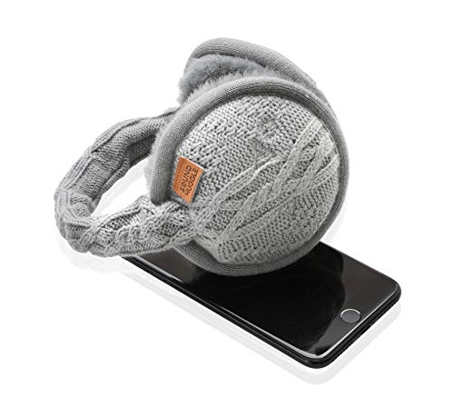 Sound Huggle Bluetooth Earmuff Headphones, Wireless Earmuffs for Winter with Hi-Fi Sound, Warm Bluetooth Ear Muffs for Men and Women, Foldable Sound Huggle