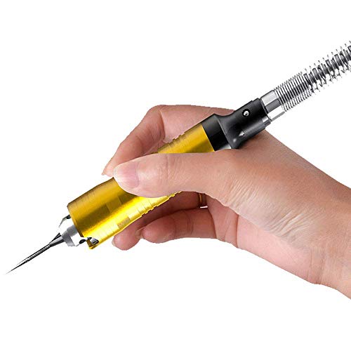 VOTOER Rotary Tool Flex Shaft Hanging Grinder Carver Electric Multi-function Metalworking Tools Repair Kit, Foot Pedal Control, 780W Strong Power, VOTOER