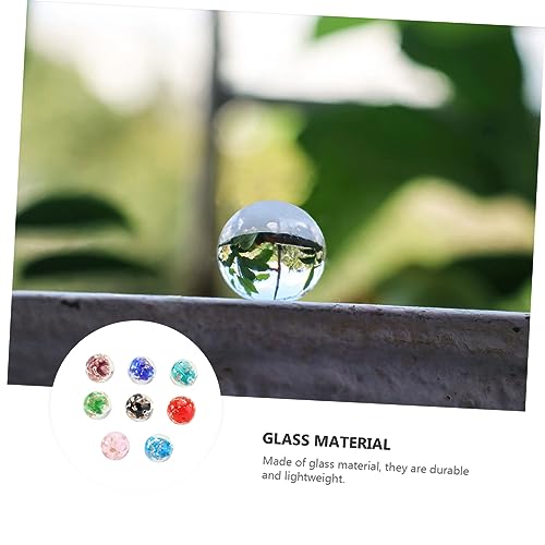 Anneome 8pcs DIY Beads Unfinished Beads Gemstone Bracelet Crackle Lampwork Beads Crackle Looser Beads Making Beads Glass Bead Bracelets Bulk Jewelry Anneome