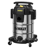 DeWalt DXV08S Wet/Dry Vacuum 8 Gallon 4 Peak HP, Stainless Steel, Silver DEWALT