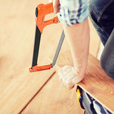 Hacksaw Set, Steel Saw 12 inch with Replaceable Saw Blades and Metal Miter, 3pcs Handsaws (Hacksaw Frame, Mini Hacksaw, Junior Hacksaw) for Wood REALIJE