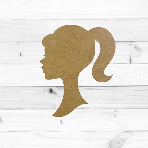 Doll Head, Kids Crafts, Unfinished Cutout, Wooden Shape, Paintable Wooden MDF DIY, Build-A-Cross Build-A-Cross