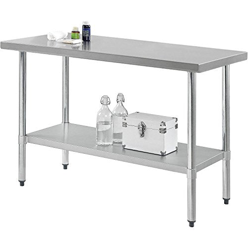 Nexel WB7230SS Stainless Steel Worktable With Under shelf, 72"W x 30"D x 35"H Nexel