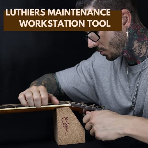 Guitar Neck Rest Cradle + Guitar String Winder Tool and Guitar String Cutter - Guitar Accessories Tool Kit for luthier Repair, Maintenance and G-String Music