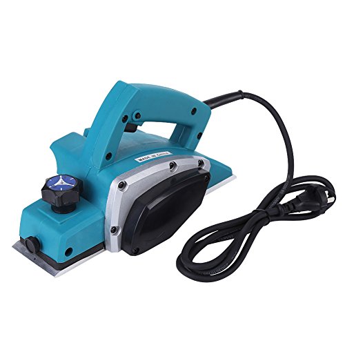 Electric Hand Planer, Portable Wood Planer Hand Held Power Planer Machine Woodworking Power Tool with Adjustable Planing Depth for Woodworker
