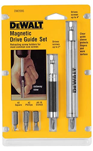 DEWALT Bit Set with Magnetic Drive Guide (DW2095), 1 Count (Pack of 1) - WoodArtSupply