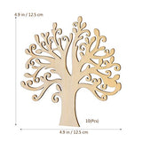Vosarea Wooden Tree Embellishments en en en ing ations s ation en Wooden Tree Wood Cutout Unfinished VOSAREA