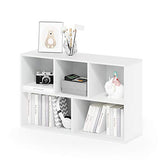 Furinno Luder Bookcase / Book / Storage , 5-Cube, White Furinno