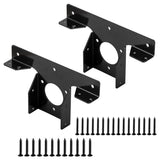 Heavy Duty Pergola Brackets, 2 Pcs Pergola Corner Brackets, 3-Way Pergola Extension T Brackets Adjustable, for 4x4" (Actual Size: 3.5x3.5") Post Xingwenhao