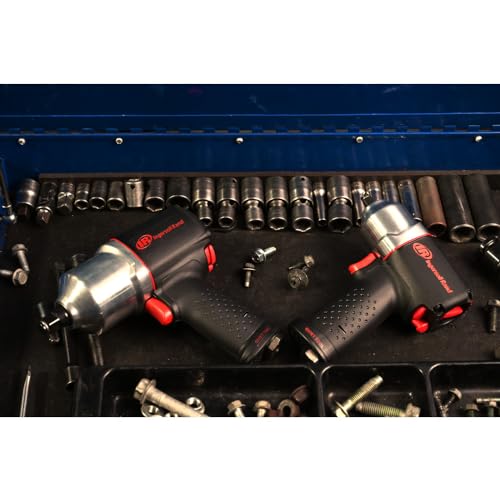 Ingersoll Rand 2135QXPA 1/2" Drive Air Impact Wrench, Quiet Technology, 1,100 ft-lbs Powerful Nut Busting Torque, Lightweight, Black Ingersoll Rand